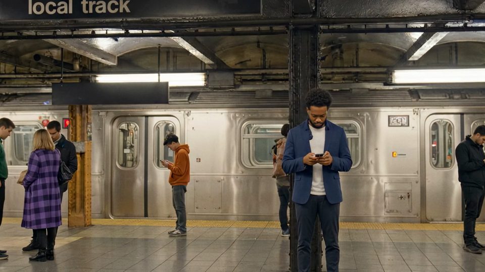 On the subway platform